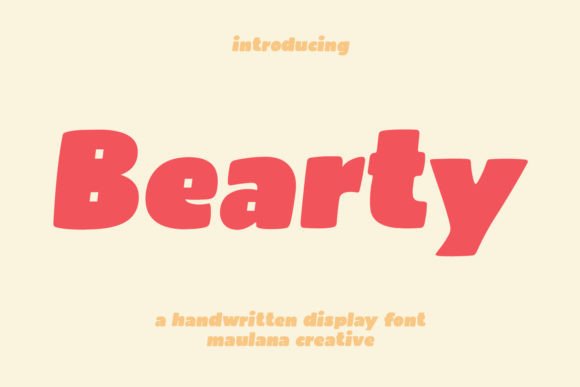 Bearty Display Font for Handmade Product Labels