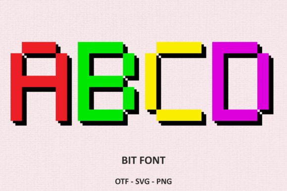 Bit Font for Small Business Branding and Creative Design Projects