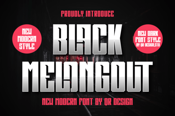 Black Melongout: A Dark Sans Display Font for Bold Branding