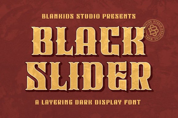 Black Slider: A Gothic Display Font for Editorial Design