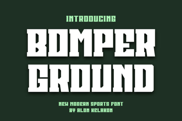 Bomper Ground: A Bold Display Font for Web Design Projects