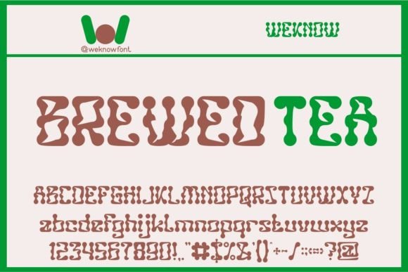 Brewed Tea: A Funky Display Font for Modern Campaigns