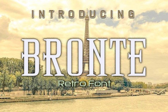 Bronte Font Review: Retro Display Typeface for Handmade Products