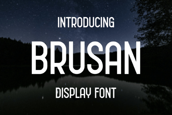 Brusan: A Display Font Built for Branding and Campaign Headlines