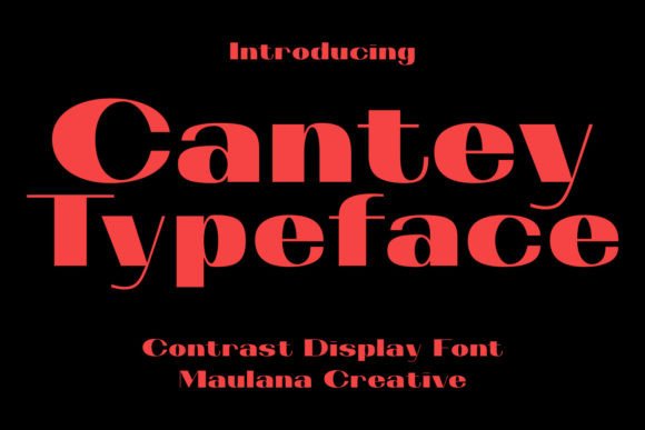 Cantey: A Wide Display Font for Modern Branding