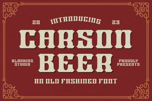 Carson Beer Font for Vintage Campaigns That Stop the Scroll