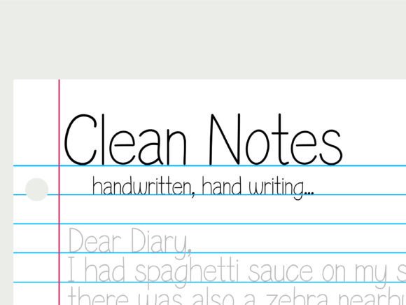 Clean Notes Font for Editorial Design and Beautiful Publication Layouts