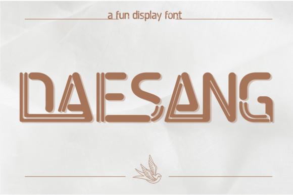 Daesang Space: A Futuristic Display Font for Digital Branding