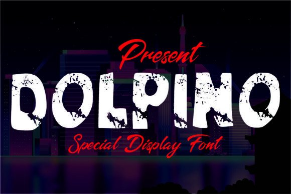 Dolpino: A Cool Grunge Display Font for Authentic Branding