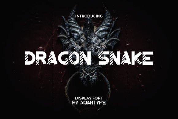 Dragon Snake: A Modern Display Font for Bold Editorial Design
