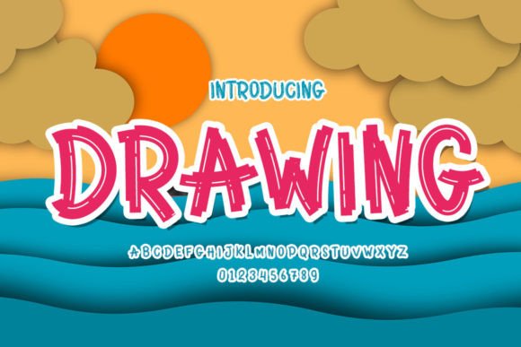 Drawing: A Fresh and Elegant Display Font for Web Designers