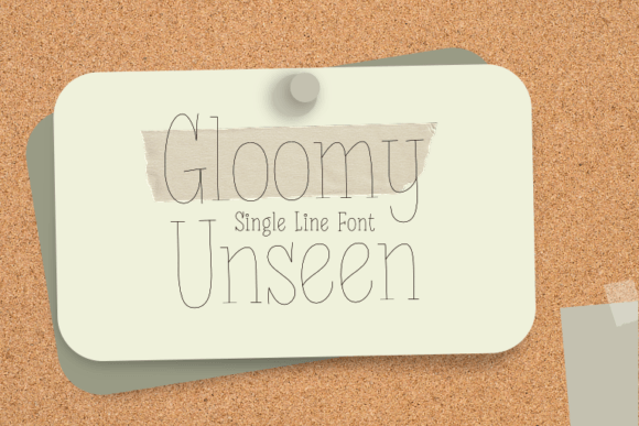 Gloomy Unseen Font for Authentic Brand Design