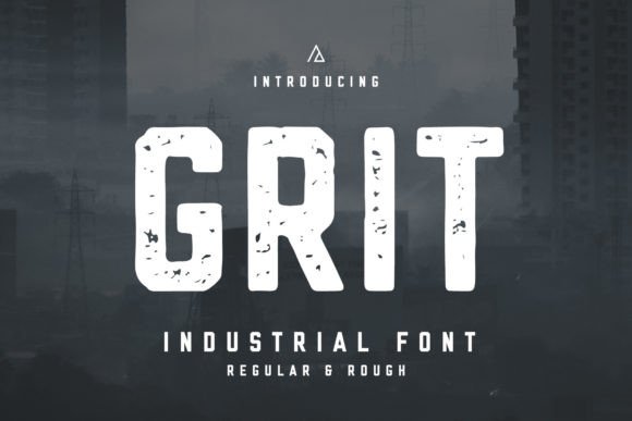 Grit Display Typeface for Boutique Branding and Signage