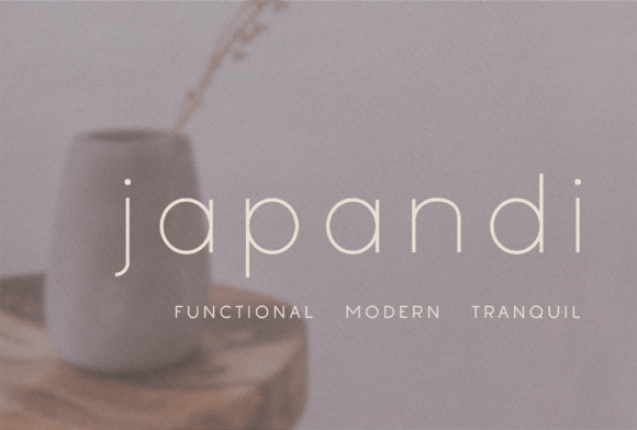 Japandi Sans Serif Font for Interior Design and Branding