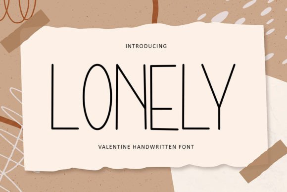 Lonely Font: A Modern Handwritten Typeface for Brands