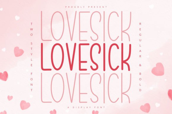 Lovesick Font Review: A Romantic Display Typeface for Editorial Design