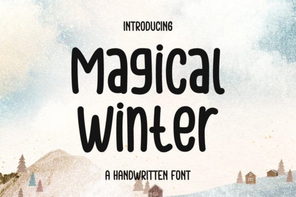 Magical Winter: A Delicate Display Font for Handmade Products