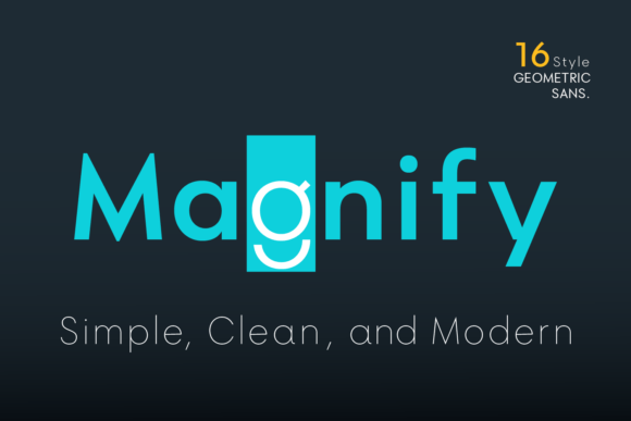 Magnify Font for Modern Branding Projects