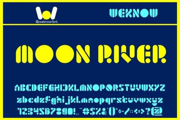 Moon River: A Techno-SciFi Display Font for Modern Branding