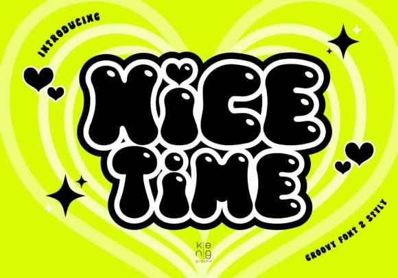 Nice Time: A Bold Display Font for Eye-Catching Designs