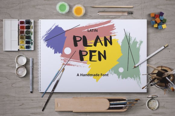 Plan Pen Font: A Whimsical Display Typeface for Small Business Branding