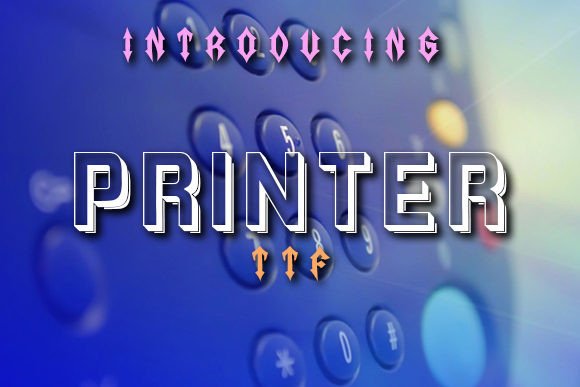 Printer Font Review: A Squarish Display Typeface for Campaign Headlines