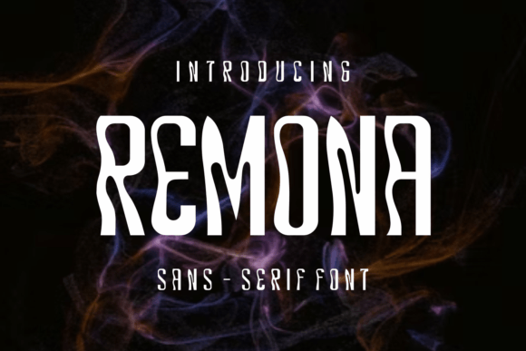 Remona: A Wavy Display Font for Retro Branding and Design