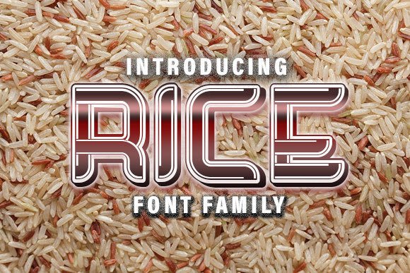 Rice Display Font: A Stylish Choice for Designers