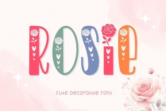Rosie: A Quirky Decorative Font for Editorial and Publishing Design