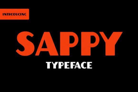 Sappy Display Font for Editorial Headlines and Publication Design