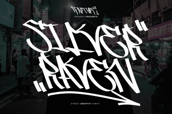 Silver Raven: A Graffiti Display Font for Bold Campaigns