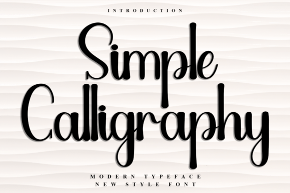 Simple Calligraphy: A Festive Script Handwritten Font for Campaign Design