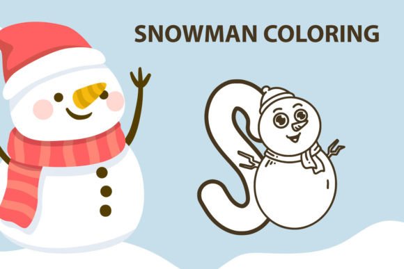 Snowman Coloring Font Brings Playful Charm to Branding Projects