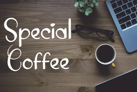 Special Coffee Font: An Elegant Handwritten Display Typeface