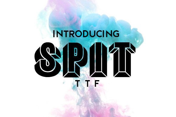 Spit Typeface for Handmade Products and Craft Branding
