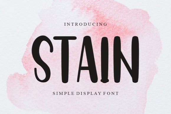 Stain Display Font for Campaign Visuals and Brand Identity