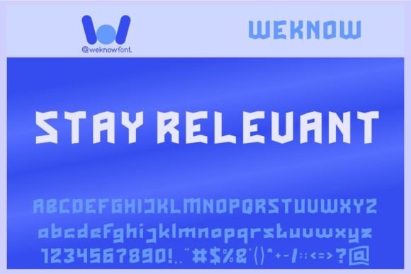 Stay Relevant Font for Bold Brand Content