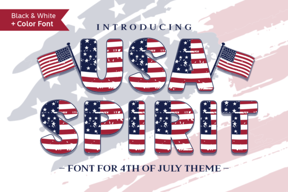 Usa Spirit Font for Patriotic Web Design Projects