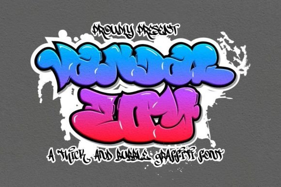 Vandal Zoy: A Graffiti Bubble Font for Bold Business Branding