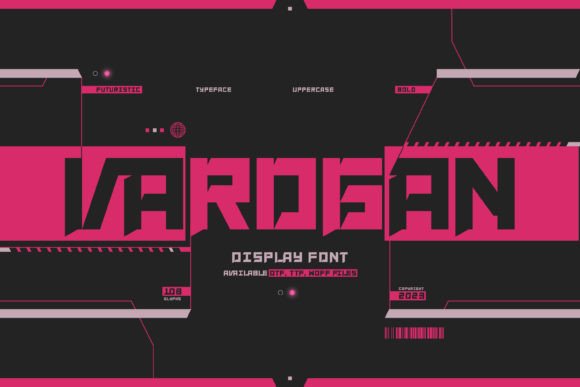 Varogan: A Modern Display Font for Urban Craft Projects