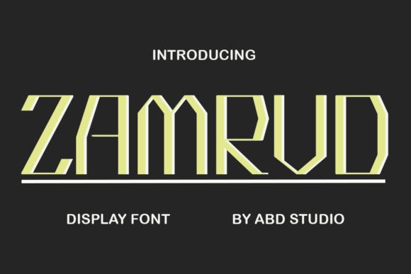Zamrud: A Minimalist Sans Serif Font for Digital Projects
